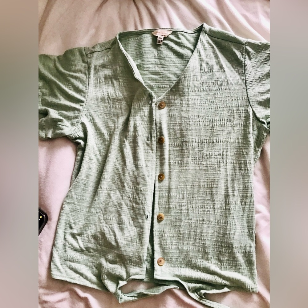 Weatherproof Vintage Small Short Sleeve Button Up